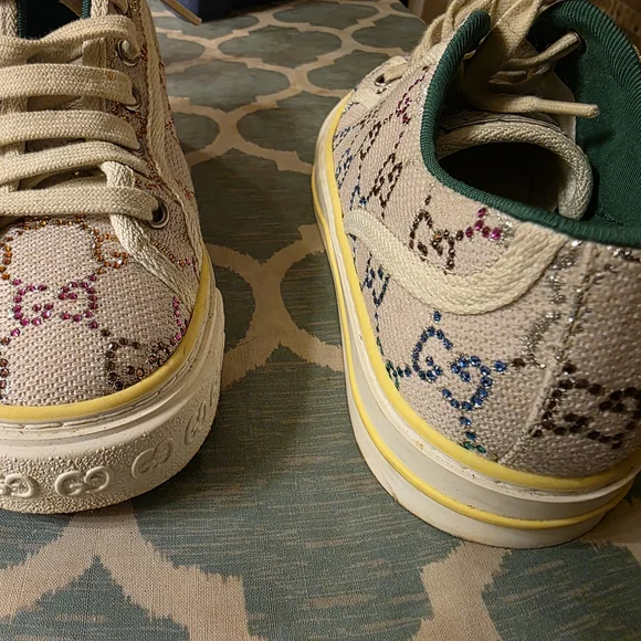 Gucci Women's Multicolor Canvas Sneakers - Picture 3 of 5